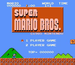 Mario Jump Title Screen
